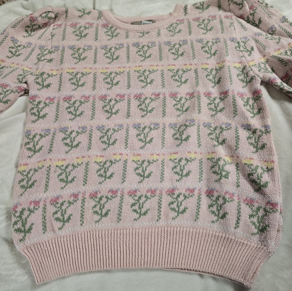 Vintage 1980s short sleeve sweater, with tags - Picture 3 of 13